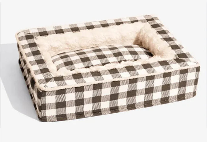 Classic Plaid Kennel Four Seasons Universal Removable And Washable