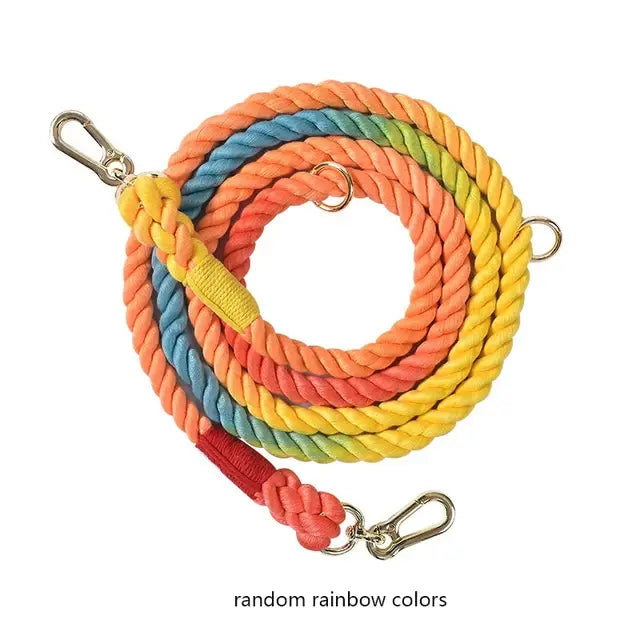 Handmade Braided Cotton Rope Dog Leash