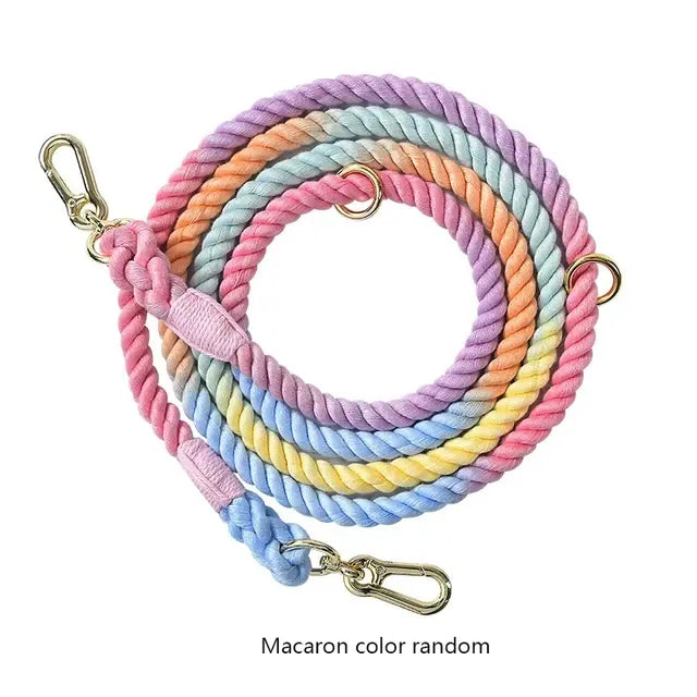 Handmade Braided Cotton Rope Dog Leash