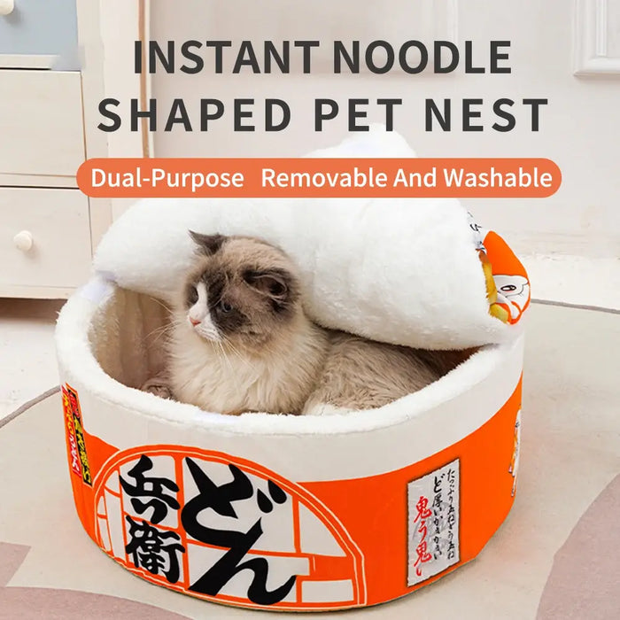 Instant Noodle Warm Dog Cat Nest Beds Cushion